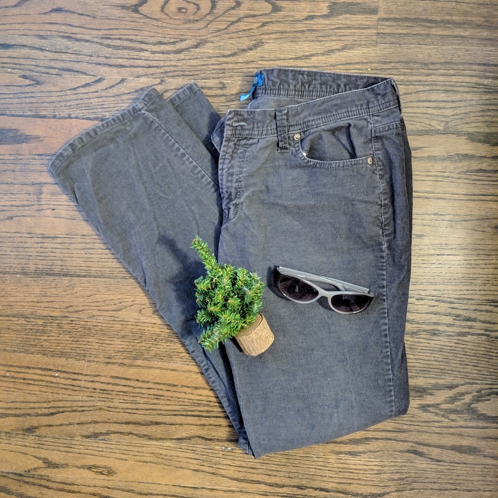 Y2K Bitten by Sarah Jessica Parker Gray Corduroy Pants